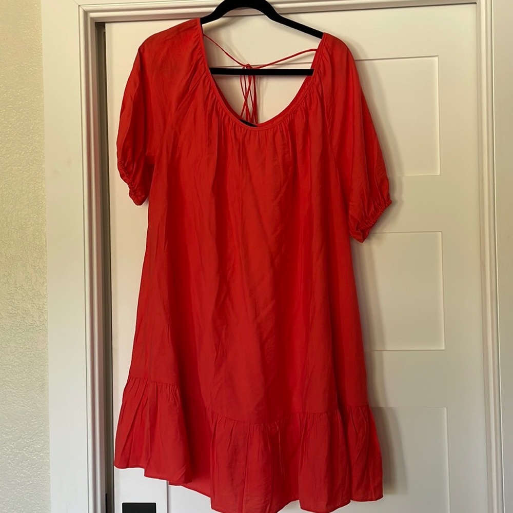 Ann Taylor, orange/red dress size medium